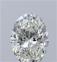 Natural Diamond 0.51 Carats, Oval with  Cut, J Color, VVS2 Clarity and Certified by GIA