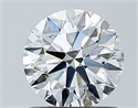 Natural Diamond 0.90 Carats, Round with Excellent Cut, I Color, VVS1 Clarity and Certified by GIA
