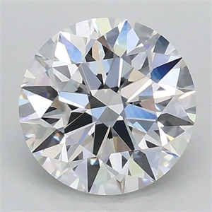 Picture of Lab Grown Diamond 1.04 Carats, Round with Ideal Cut, D Color, VVS2 Clarity and Certified by IGI
