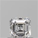 Natural Diamond 0.62 Carats, Asscher with  Cut, E Color, VS2 Clarity and Certified by GIA
