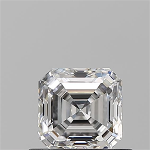 Picture of Natural Diamond 0.62 Carats, Asscher with  Cut, E Color, VS2 Clarity and Certified by GIA