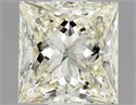 Natural Diamond 0.65 Carats, Princess with  Cut, L Color, VVS1 Clarity and Certified by GIA