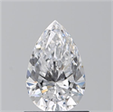 Natural Diamond 0.90 Carats, Pear with  Cut, D Color, VVS2 Clarity and Certified by GIA