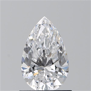 Picture of Natural Diamond 0.90 Carats, Pear with  Cut, D Color, VVS2 Clarity and Certified by GIA