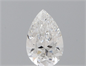 Natural Diamond 0.50 Carats, Pear with  Cut, E Color, IF Clarity and Certified by GIA