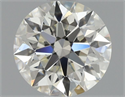 Natural Diamond 0.70 Carats, Round with Excellent Cut, K Color, VVS1 Clarity and Certified by GIA