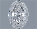 Natural Diamond 0.40 Carats, Oval with  Cut, G Color, VS2 Clarity and Certified by GIA