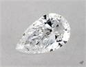 Diamante Natural 0.52 quilates, De pera , Color D, claridad VVS1 y certificado GIA