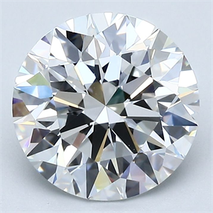 Picture of Natural Diamond 2.71 Carats, Round with Excellent Cut, E Color, VS1 Clarity and Certified by GIA