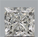 Natural Diamond 0.90 Carats, Princess with  Cut, I Color, VVS2 Clarity and Certified by GIA