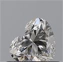 Natural Diamond 0.50 Carats, Heart with  Cut, H Color, VVS1 Clarity and Certified by GIA