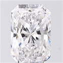 Natural Diamond 3.00 Carats, Radiant with  Cut, D Color, SI2 Clarity and Certified by GIA