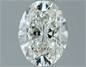 Natural Diamond 1.51 Carats, Oval with  Cut, G Color, SI1 Clarity and Certified by IGI
