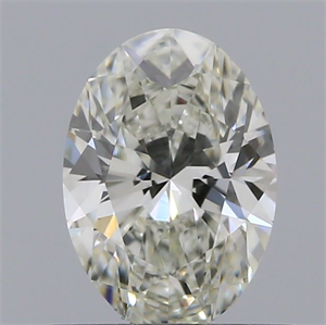 Picture of Natural Diamond 0.54 Carats, Oval with  Cut, H Color, VS2 Clarity and Certified by IGI