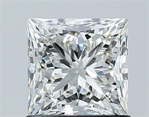 Picture of Natural Diamond 1.06 Carats, Princess with  Cut, H Color, VS2 Clarity and Certified by GIA