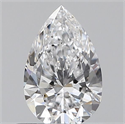 Natural Diamond 0.50 Carats, Pear with  Cut, D Color, SI1 Clarity and Certified by GIA
