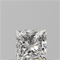 Natural Diamond 0.50 Carats, Princess with  Cut, G Color, VVS2 Clarity and Certified by GIA