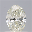 Natural Diamond 0.50 Carats, Oval with  Cut, H Color, VVS1 Clarity and Certified by IGI