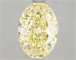 Picture of Lab Grown Diamond 1.92 Carats, Oval with  Cut, Fancy Intense Yellow Color, VS2 Clarity and Certified by IGI