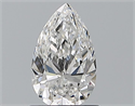 Diamante Natural 0.76 quilates, De pera , Color E, claridad IF y certificado GIA