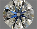 Natural Diamond 0.90 Carats, Round with Very Good Cut, J Color, VS2 Clarity and Certified by GIA