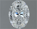 Natural Diamond 1.20 Carats, Oval with  Cut, F Color, SI2 Clarity and Certified by GIA