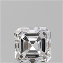 Diamante Natural 0.91 quilates, Asscher , Color D, claridad VS1 y certificado GIA