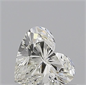 Natural Diamond 0.51 Carats, Heart with  Cut, I Color, IF Clarity and Certified by GIA