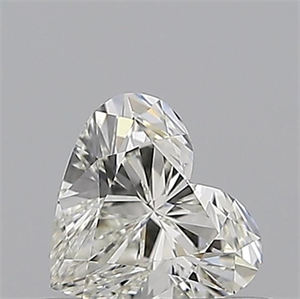 Picture of Natural Diamond 0.51 Carats, Heart with  Cut, I Color, IF Clarity and Certified by GIA