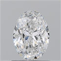 Natural Diamond 0.90 Carats, Oval with  Cut, E Color, SI1 Clarity and Certified by GIA