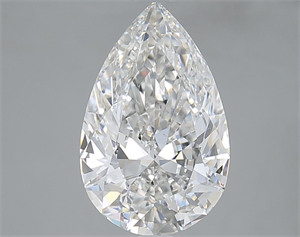 Picture of Natural Diamond 3.01 Carats, Pear with  Cut, F Color, VS2 Clarity and Certified by GIA