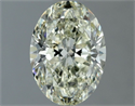 Natural Diamond 1.01 Carats, Oval with  Cut, K Color, SI1 Clarity and Certified by IGI