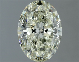 Picture of Natural Diamond 1.01 Carats, Oval with  Cut, K Color, SI1 Clarity and Certified by IGI
