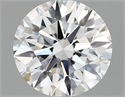 Lab Grown Diamond 1.45 Carats, Round with Ideal Cut, D Color, VS2 Clarity and Certified by IGI