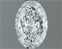 Natural Diamond 1.00 Carats, Oval with  Cut, G Color, VS1 Clarity and Certified by GIA