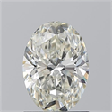 Natural Diamond 1.20 Carats, Oval with  Cut, I Color, VVS2 Clarity and Certified by GIA