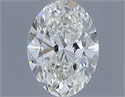 Natural Diamond 0.50 Carats, Oval with  Cut, I Color, IF Clarity and Certified by IGI