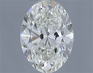 Picture of Natural Diamond 0.50 Carats, Oval with  Cut, I Color, IF Clarity and Certified by IGI