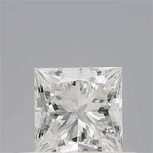 Picture of Natural Diamond 0.51 Carats, Princess with  Cut, J Color, VVS1 Clarity and Certified by GIA