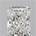 Natural Diamond 0.81 Carats, Radiant with  Cut, J Color, VVS1 Clarity and Certified by GIA
