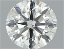 Natural Diamond 0.55 Carats, Round with Excellent Cut, J Color, VVS2 Clarity and Certified by GIA