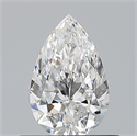 Natural Diamond 0.53 Carats, Pear with  Cut, E Color, VS2 Clarity and Certified by GIA