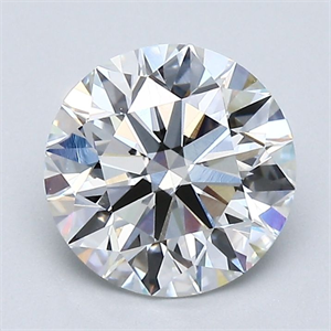 Foto Diamante Natural 1.73 quilates, Redondo , Color F, claridad VS1 y certificado GIA de