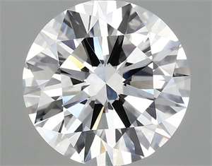 Picture of Lab Grown Diamond 3.00 Carats, Round with Ideal Cut, E Color, VS1 Clarity and Certified by IGI