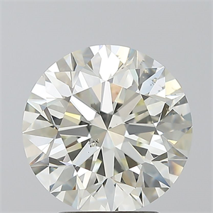 Foto Diamante Natural 3.01 quilates, Redondo , Color L, claridad SI1 y certificado GIA de