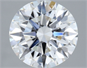 Del inventario de diamantes de laboratorio, 3.03 quilates, Redondo , Color E, claridad VVS2 y certificado IGI