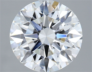 Picture of Lab Grown Diamond 3.03 Carats, Round with Ideal Cut, E Color, VVS2 Clarity and Certified by IGI
