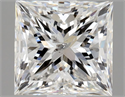 Natural Diamond 1.01 Carats, Princess with  Cut, F Color, SI2 Clarity and Certified by HRD