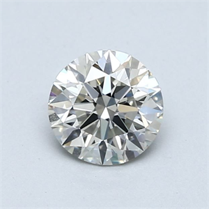 Picture of Natural Diamond 0.80 Carats, Round with Excellent Cut, J Color, VS2 Clarity and Certified by GIA