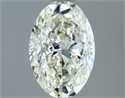 Natural Diamond 1.21 Carats, Oval with  Cut, J Color, VVS2 Clarity and Certified by IGI